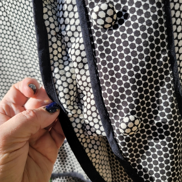 PRISTINE 90s Lady Di style her fave Polka Dot pleated skirt 2 pc suit dress - Picture 6 of 16